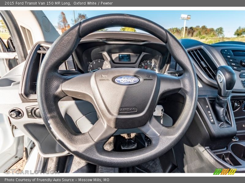 Oxford White / Pewter 2015 Ford Transit Van 150 MR Long