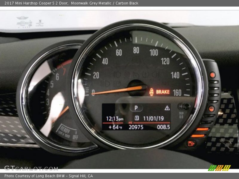 Moonwalk Grey Metallic / Carbon Black 2017 Mini Hardtop Cooper S 2 Door