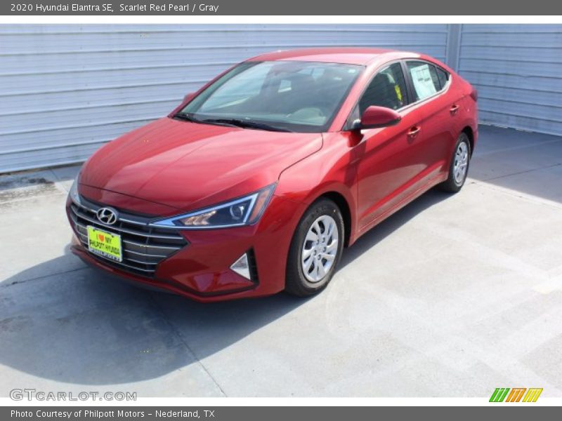 Scarlet Red Pearl / Gray 2020 Hyundai Elantra SE