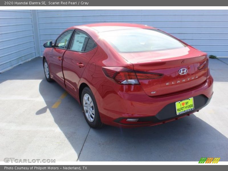 Scarlet Red Pearl / Gray 2020 Hyundai Elantra SE