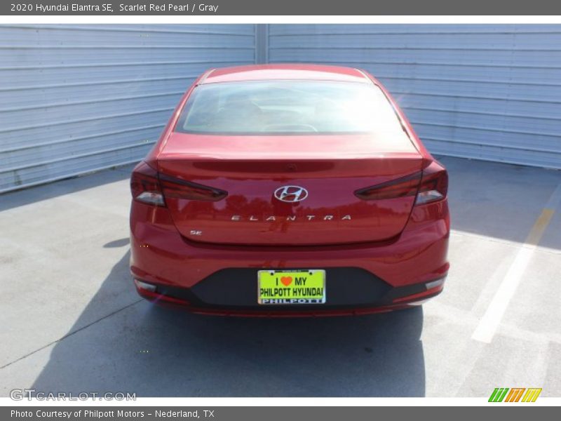 Scarlet Red Pearl / Gray 2020 Hyundai Elantra SE