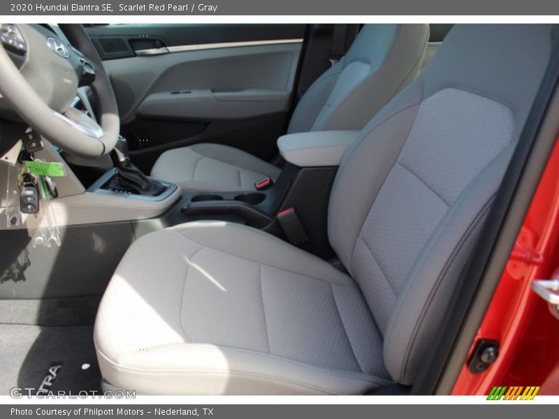 Scarlet Red Pearl / Gray 2020 Hyundai Elantra SE