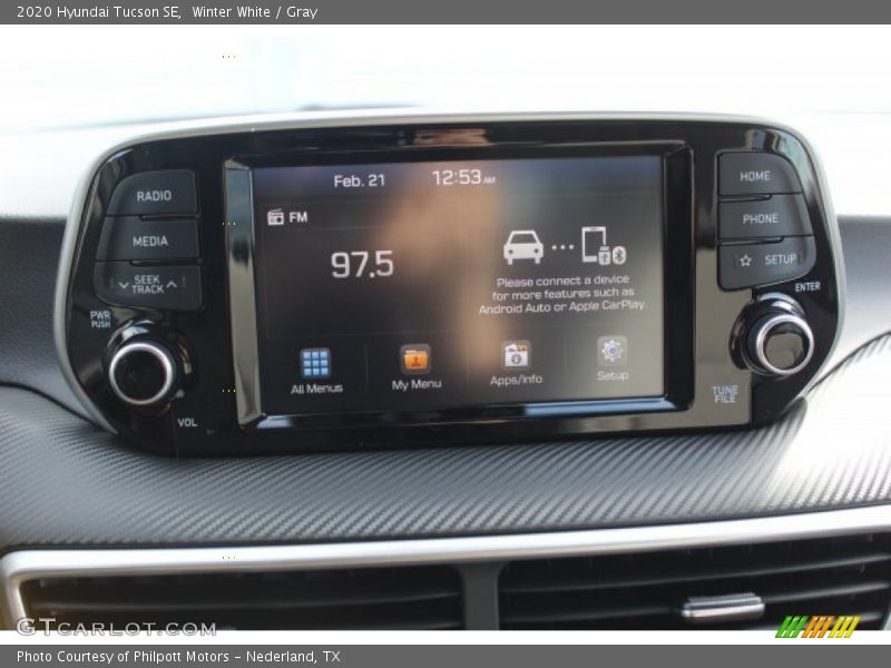 Winter White / Gray 2020 Hyundai Tucson SE