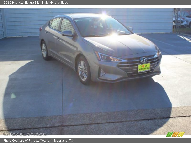 Fluid Metal / Black 2020 Hyundai Elantra SEL