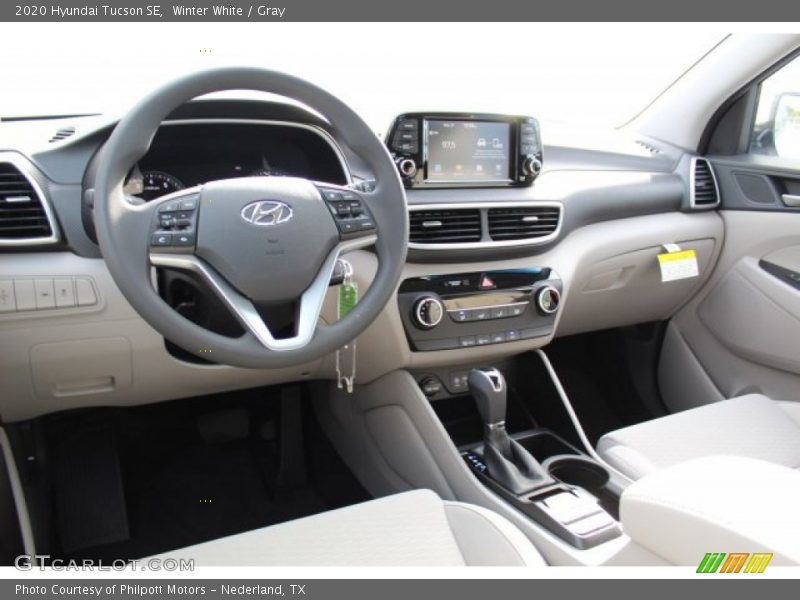 Winter White / Gray 2020 Hyundai Tucson SE
