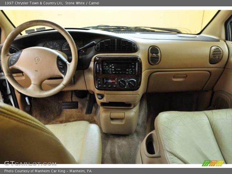 Stone White / Camel 1997 Chrysler Town & Country LXi
