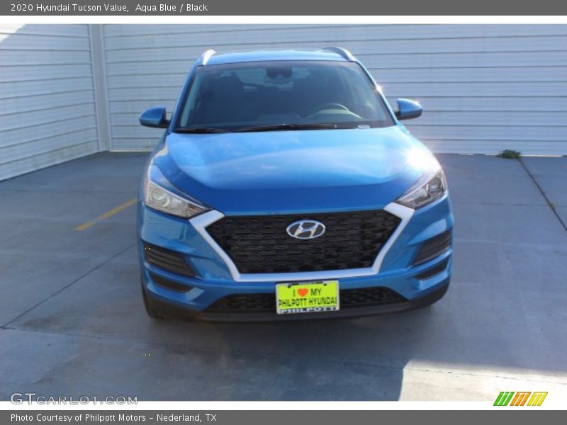 Aqua Blue / Black 2020 Hyundai Tucson Value