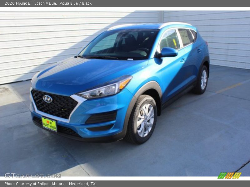 Aqua Blue / Black 2020 Hyundai Tucson Value