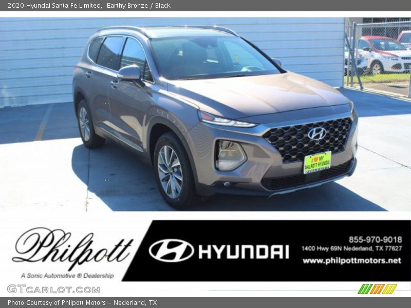 Earthy Bronze / Black 2020 Hyundai Santa Fe Limited