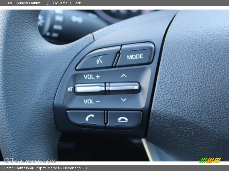 Fluid Metal / Black 2020 Hyundai Elantra SEL