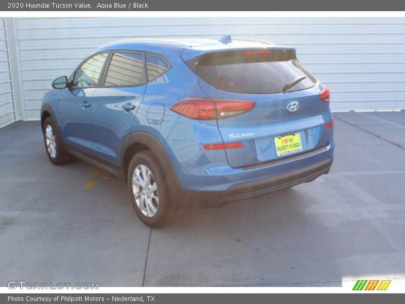Aqua Blue / Black 2020 Hyundai Tucson Value
