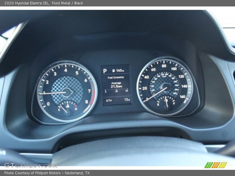 Fluid Metal / Black 2020 Hyundai Elantra SEL