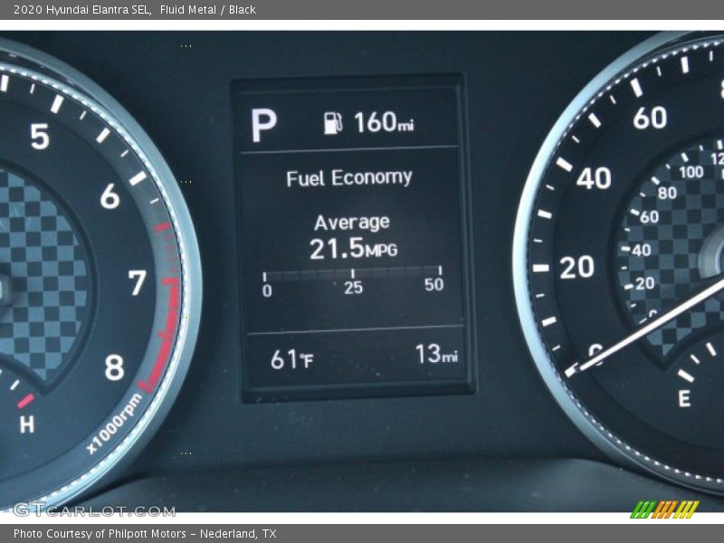 Fluid Metal / Black 2020 Hyundai Elantra SEL