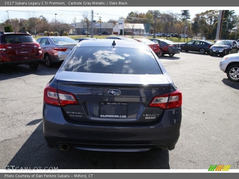 Carbide Gray Metallic / Slate Black 2017 Subaru Legacy 2.5i Premium