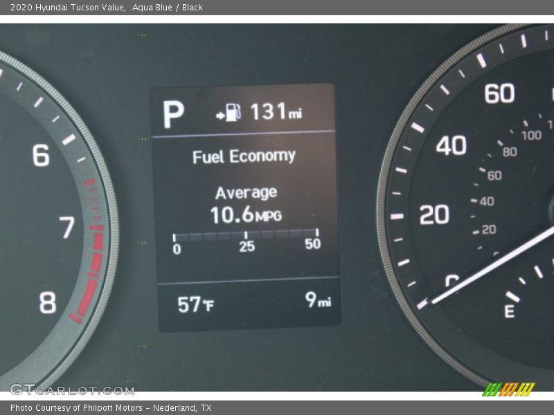 Aqua Blue / Black 2020 Hyundai Tucson Value