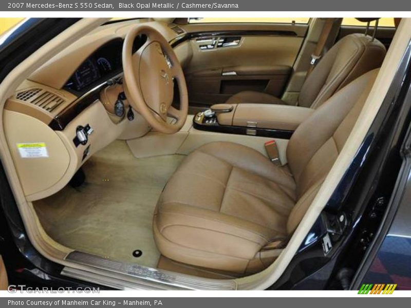 Black Opal Metallic / Cashmere/Savanna 2007 Mercedes-Benz S 550 Sedan