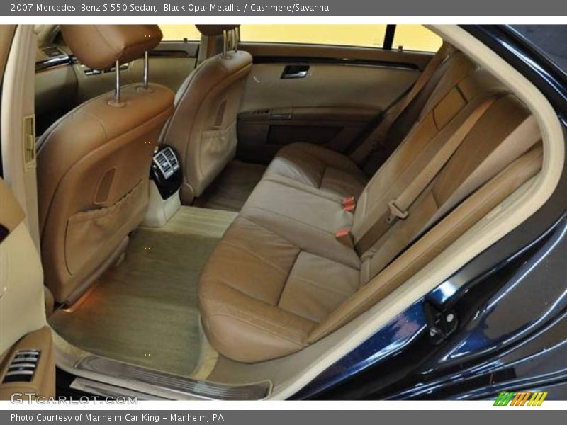 Black Opal Metallic / Cashmere/Savanna 2007 Mercedes-Benz S 550 Sedan