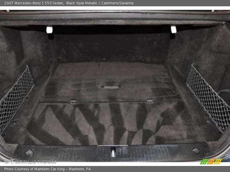 Black Opal Metallic / Cashmere/Savanna 2007 Mercedes-Benz S 550 Sedan
