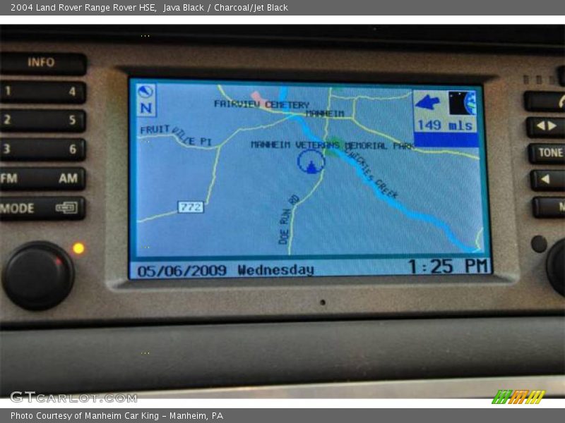 Java Black / Charcoal/Jet Black 2004 Land Rover Range Rover HSE