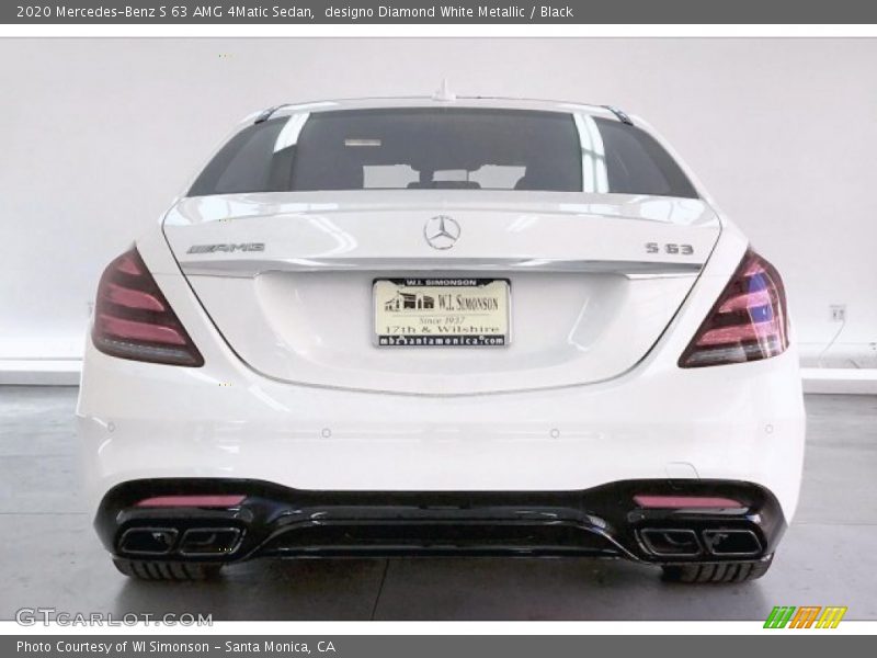 designo Diamond White Metallic / Black 2020 Mercedes-Benz S 63 AMG 4Matic Sedan