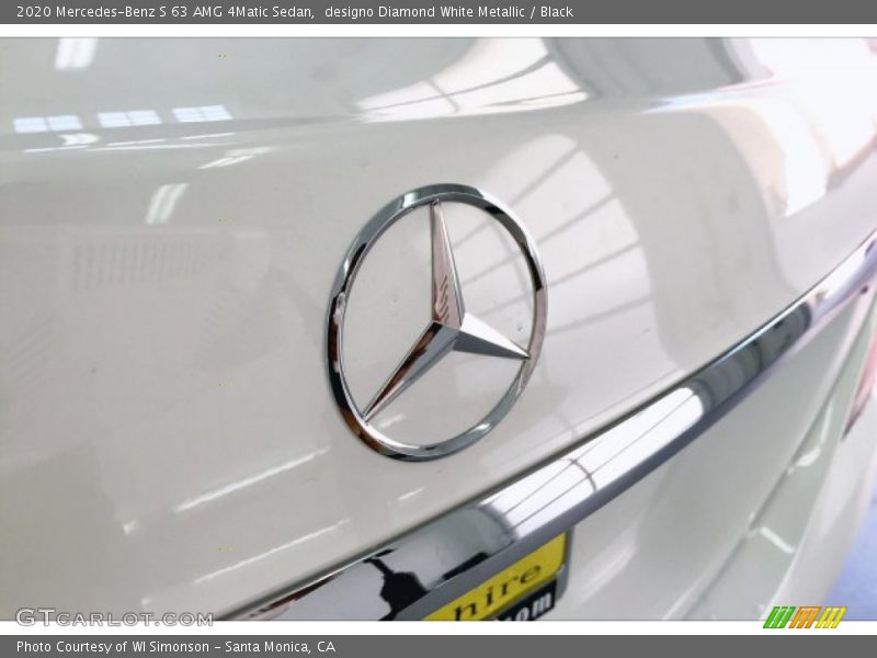 designo Diamond White Metallic / Black 2020 Mercedes-Benz S 63 AMG 4Matic Sedan