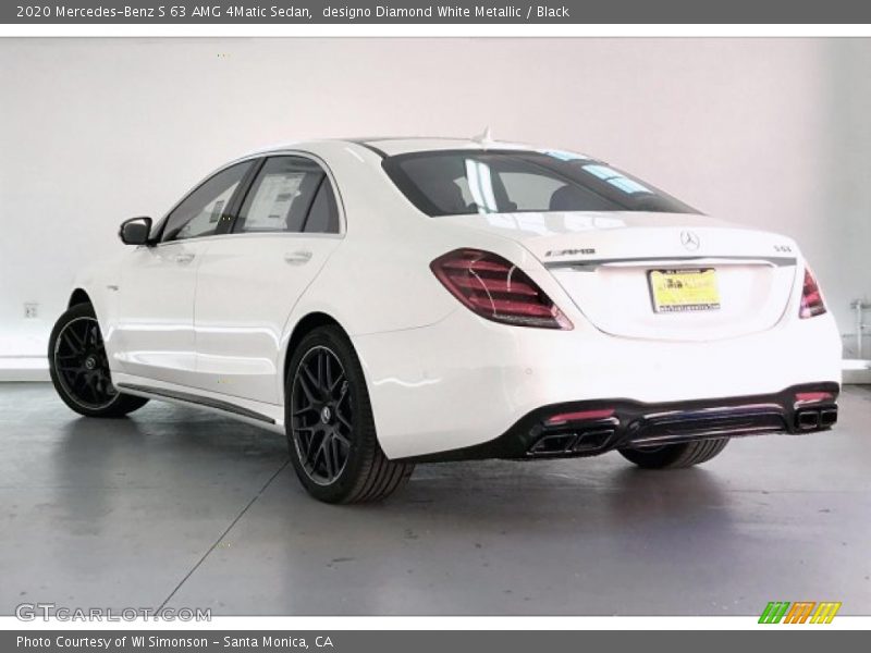 designo Diamond White Metallic / Black 2020 Mercedes-Benz S 63 AMG 4Matic Sedan