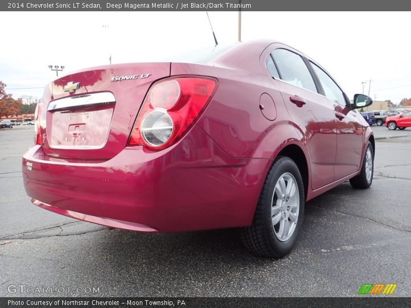 Deep Magenta Metallic / Jet Black/Dark Titanium 2014 Chevrolet Sonic LT Sedan