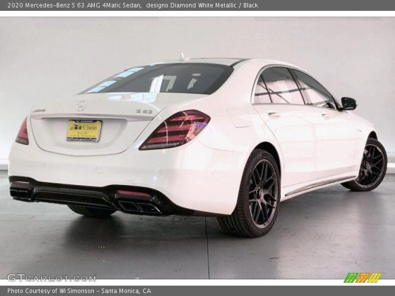 designo Diamond White Metallic / Black 2020 Mercedes-Benz S 63 AMG 4Matic Sedan