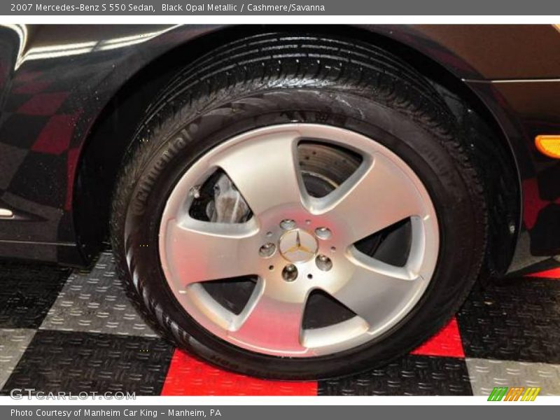Black Opal Metallic / Cashmere/Savanna 2007 Mercedes-Benz S 550 Sedan