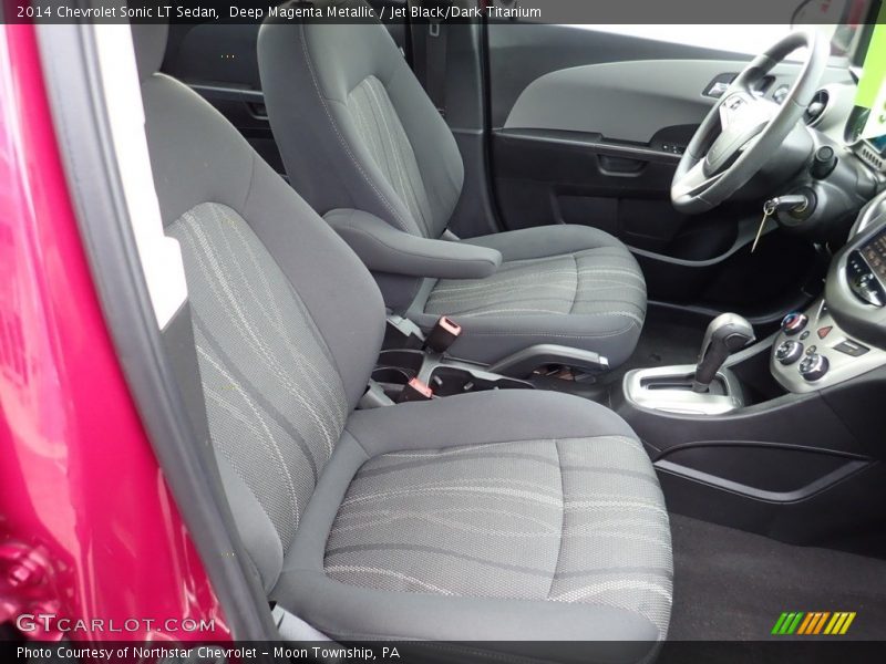 Deep Magenta Metallic / Jet Black/Dark Titanium 2014 Chevrolet Sonic LT Sedan