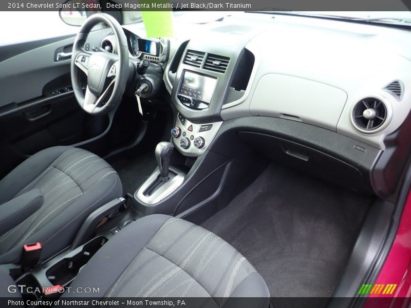 Deep Magenta Metallic / Jet Black/Dark Titanium 2014 Chevrolet Sonic LT Sedan