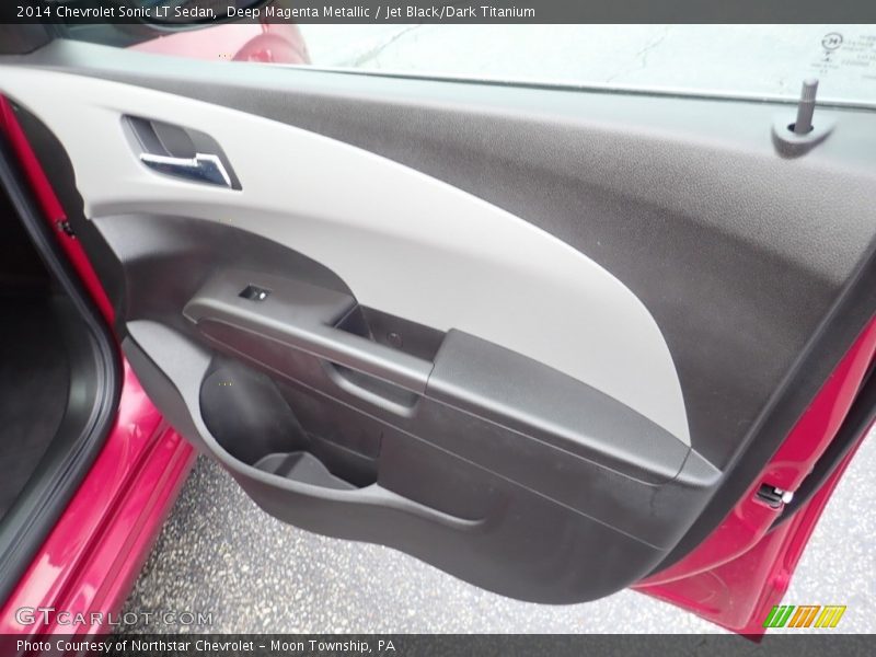 Deep Magenta Metallic / Jet Black/Dark Titanium 2014 Chevrolet Sonic LT Sedan