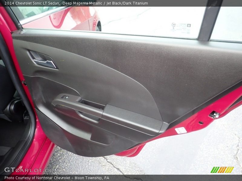 Deep Magenta Metallic / Jet Black/Dark Titanium 2014 Chevrolet Sonic LT Sedan
