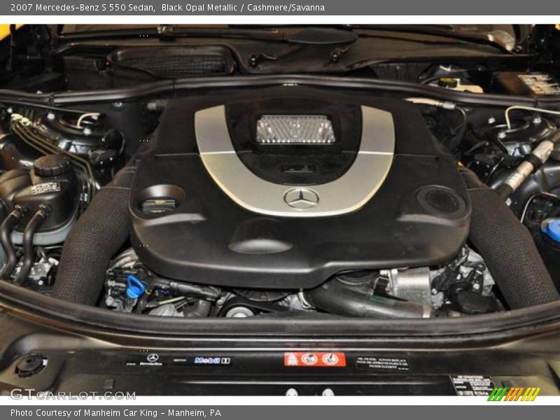 Black Opal Metallic / Cashmere/Savanna 2007 Mercedes-Benz S 550 Sedan