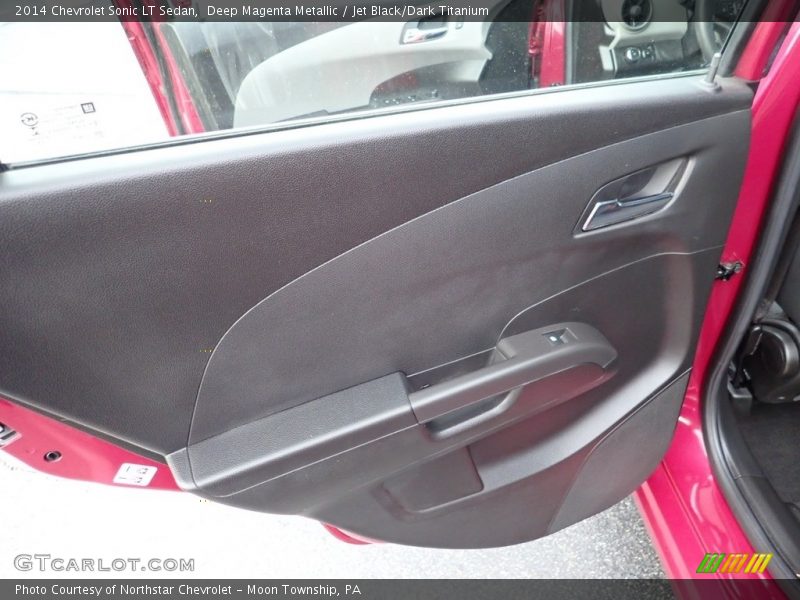 Deep Magenta Metallic / Jet Black/Dark Titanium 2014 Chevrolet Sonic LT Sedan