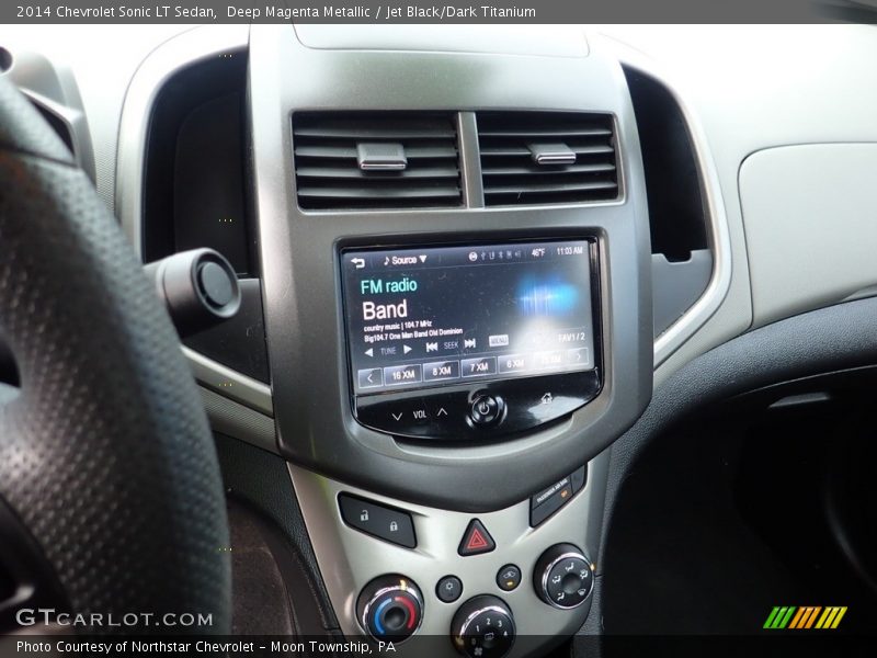 Deep Magenta Metallic / Jet Black/Dark Titanium 2014 Chevrolet Sonic LT Sedan
