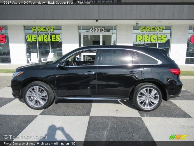 Black Copper Pearl / Parchment 2017 Acura MDX Technology