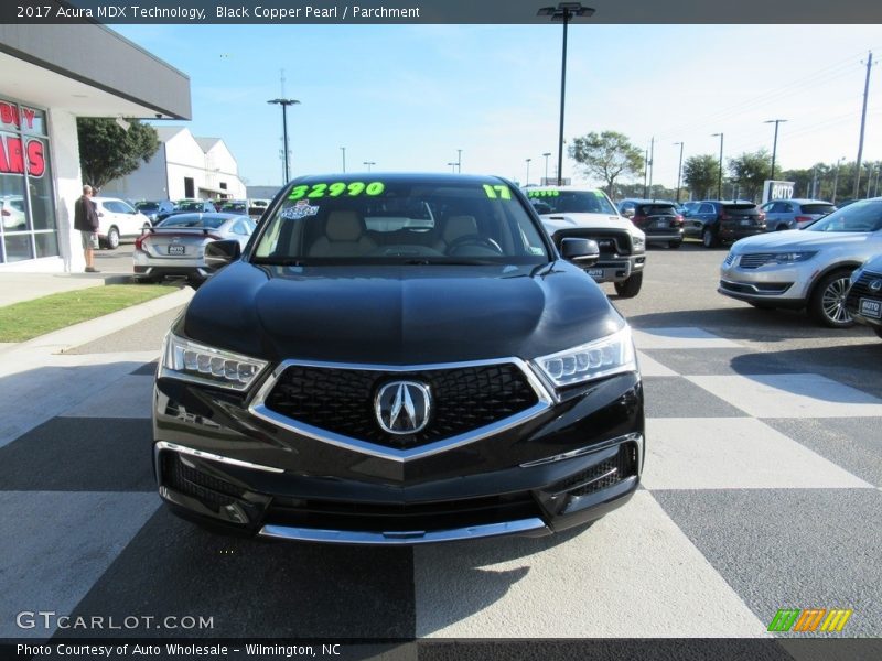 Black Copper Pearl / Parchment 2017 Acura MDX Technology