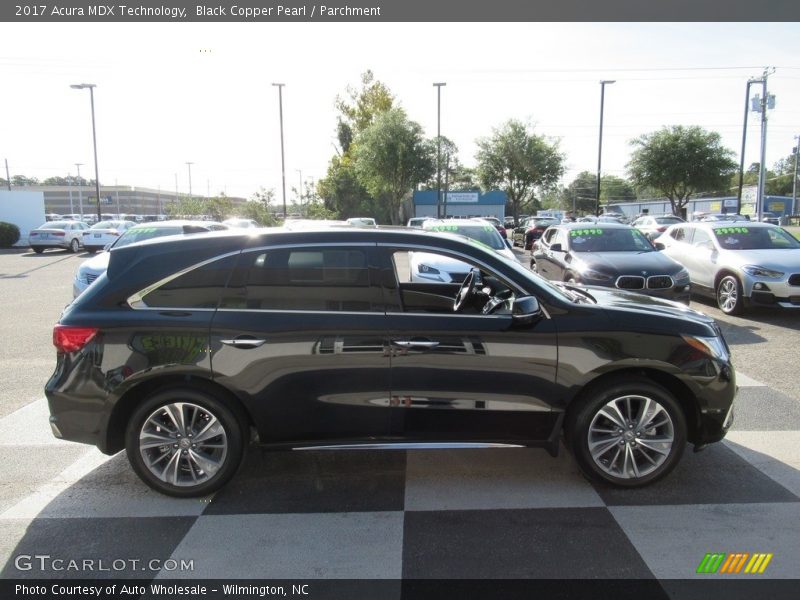 Black Copper Pearl / Parchment 2017 Acura MDX Technology