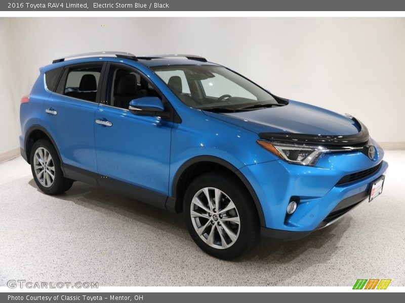 Electric Storm Blue / Black 2016 Toyota RAV4 Limited