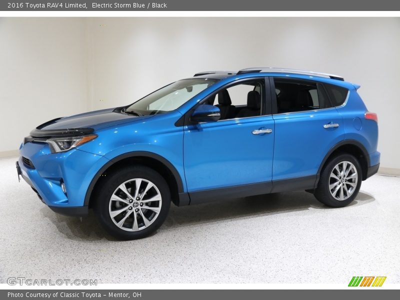 Electric Storm Blue / Black 2016 Toyota RAV4 Limited