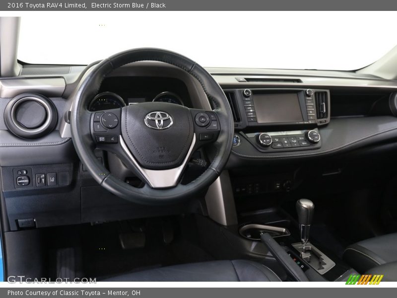 Electric Storm Blue / Black 2016 Toyota RAV4 Limited