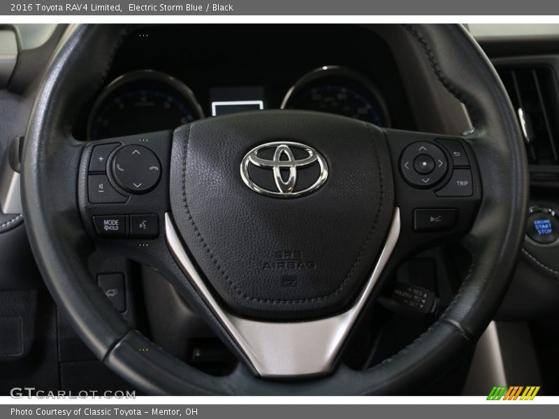 Electric Storm Blue / Black 2016 Toyota RAV4 Limited