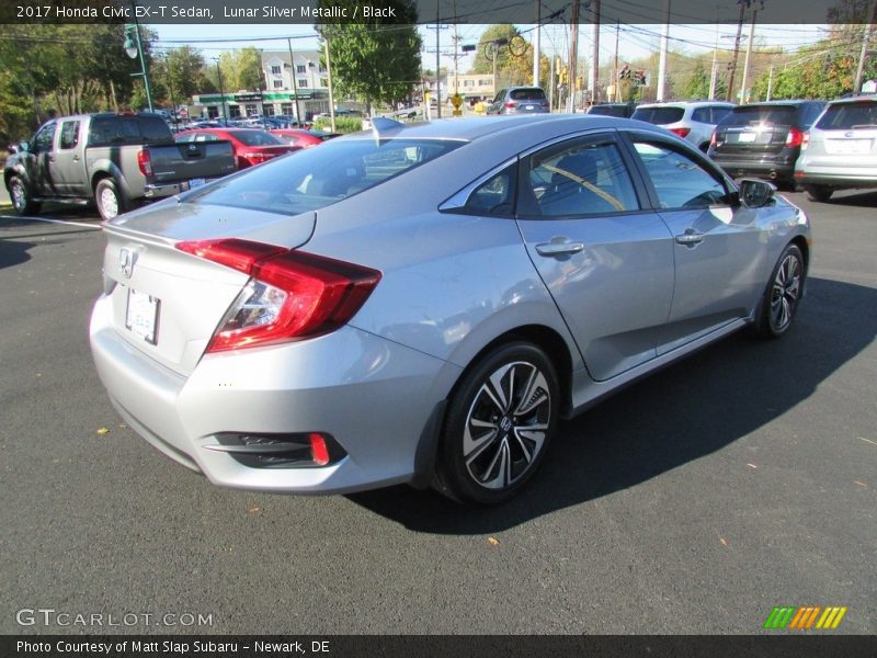 Lunar Silver Metallic / Black 2017 Honda Civic EX-T Sedan