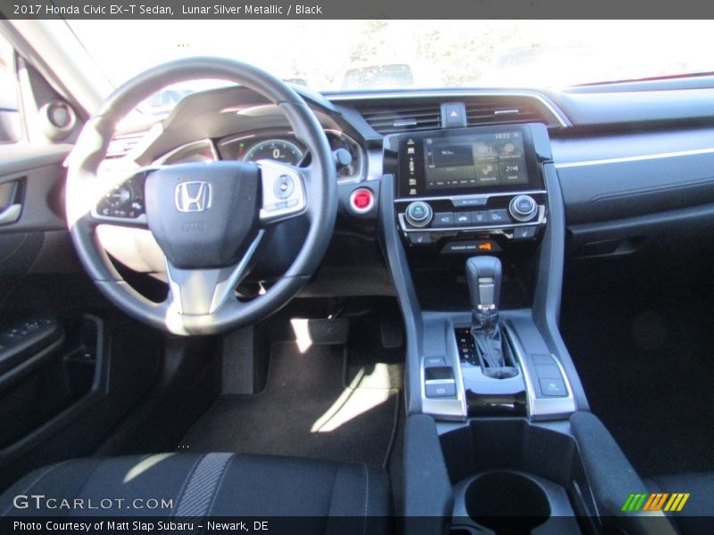 Lunar Silver Metallic / Black 2017 Honda Civic EX-T Sedan