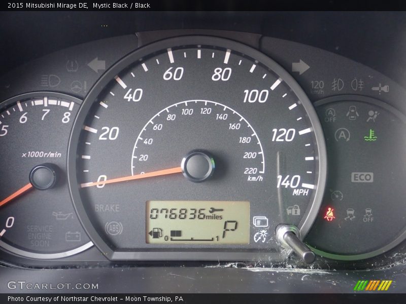 Mystic Black / Black 2015 Mitsubishi Mirage DE