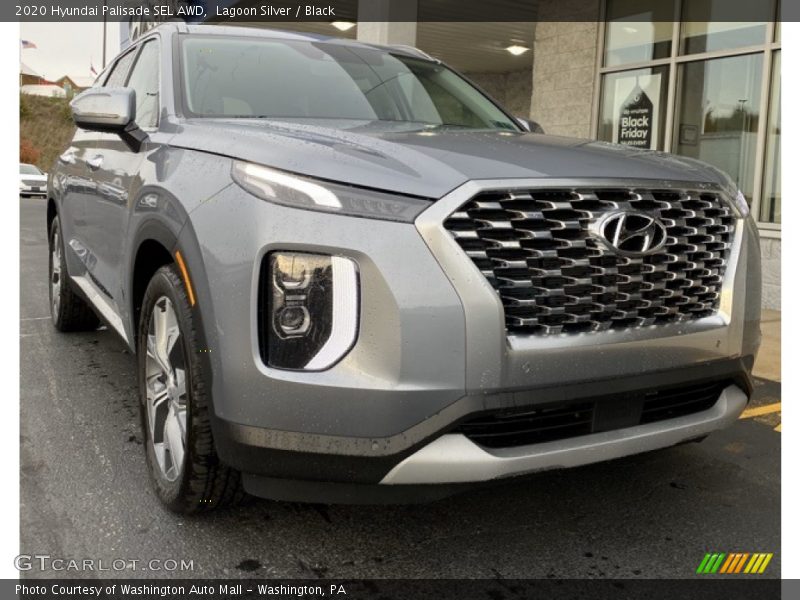 Lagoon Silver / Black 2020 Hyundai Palisade SEL AWD