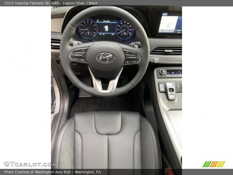 Lagoon Silver / Black 2020 Hyundai Palisade SEL AWD