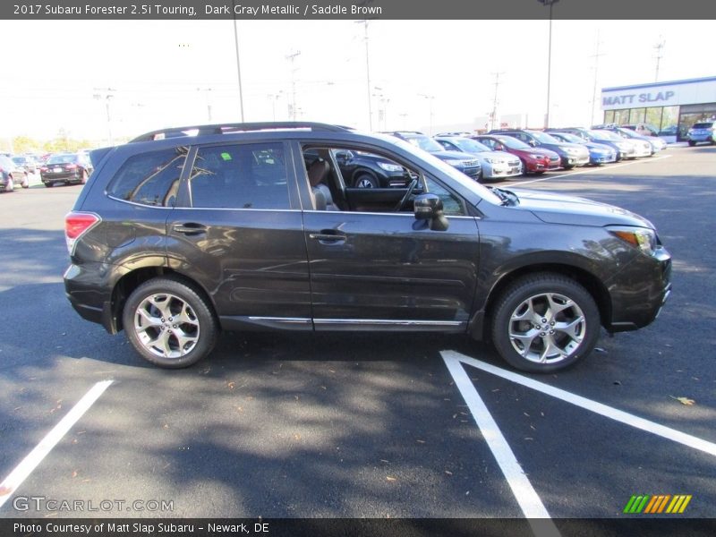 Dark Gray Metallic / Saddle Brown 2017 Subaru Forester 2.5i Touring