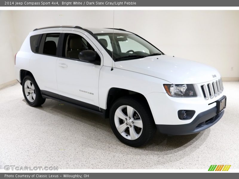 Bright White / Dark Slate Gray/Light Pebble 2014 Jeep Compass Sport 4x4